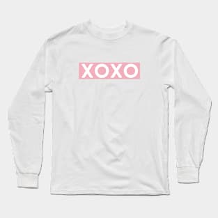 XOXO (pink & white) Long Sleeve T-Shirt